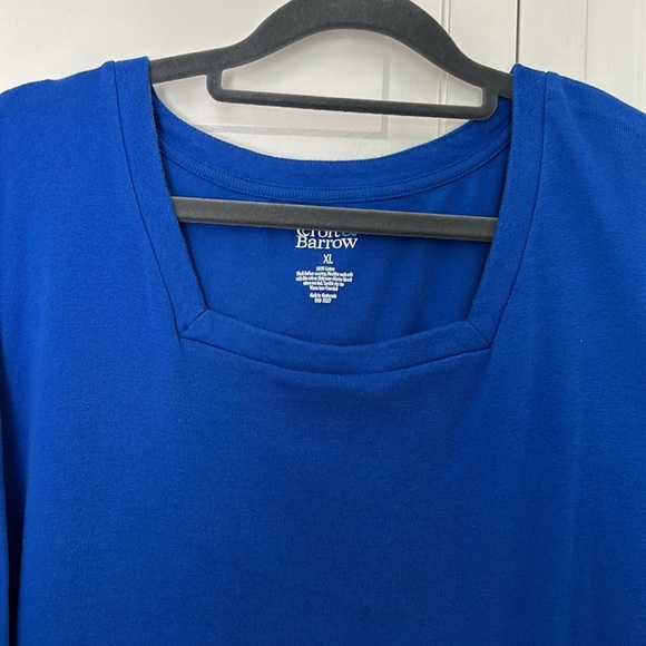 Croft & Barrow Royal Blue  XL/XXL Top - Picture 3 of 7